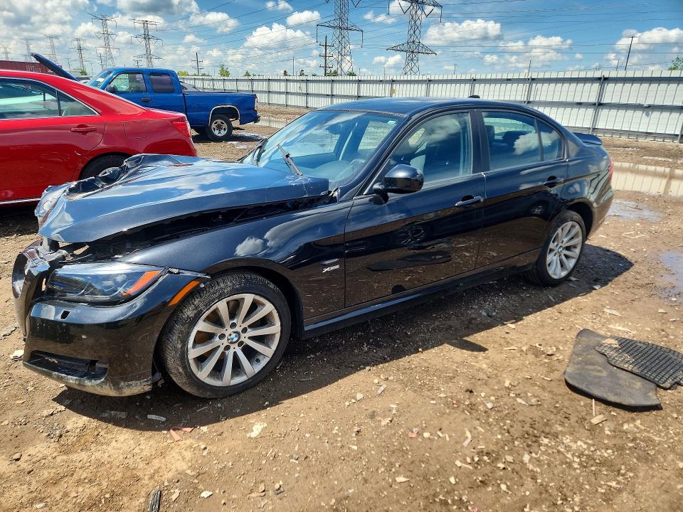2009 BMW 3 series VIN WBAPK73559A455018 COPART salvage auction — FRONT END, IL - SALVAGE CERTIFICATE, sold $325 on 2026-07-16 (photo 1)