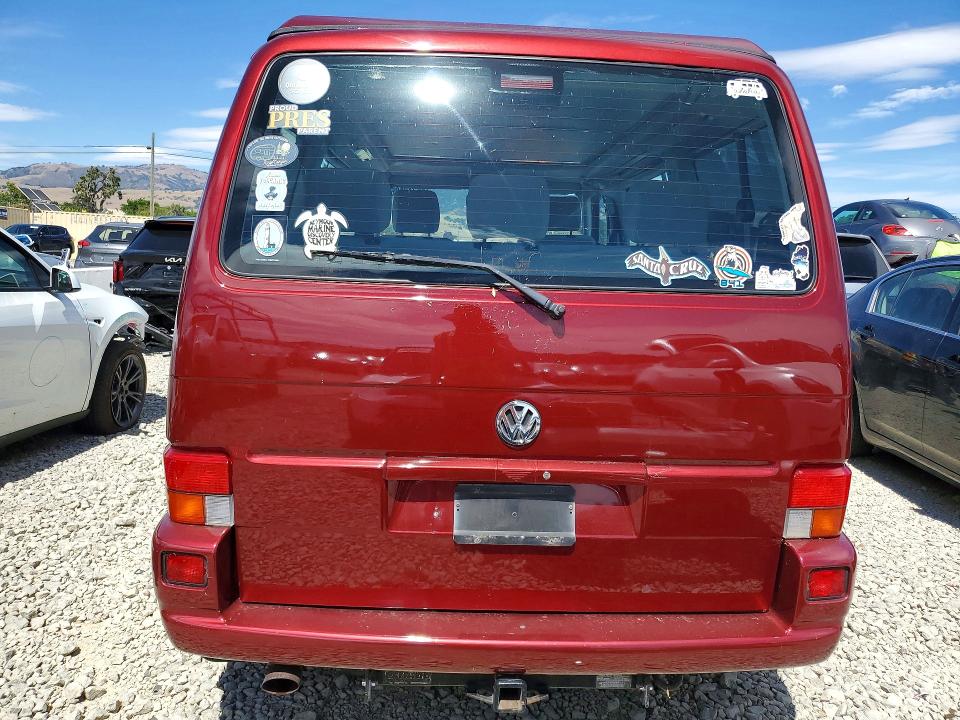 2001 Volkswagen Eurovan VIN WV2NB47001H112153 COPART salvage auction — FRONT END, Ca - Salvage Certificate, sold $4,600 on 2026-07-14 (photo 6)