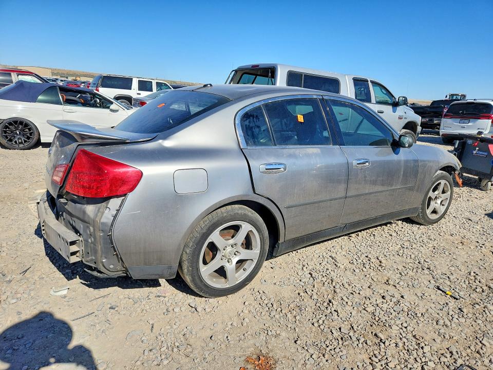 2004 Infiniti G35 VIN JNKCV51E44M612656 COPART salvage auction — FRONT END, UT - SALVAGE CERTIFICATE, sold $150 on 2026-07-31 (photo 3)