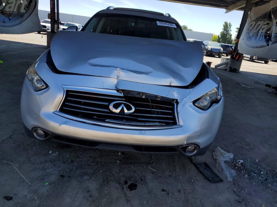 2013 Infiniti Fx VIN JN8CS1MU7DM141743 COPART salvage auction — FRONT END, Ca - Salvage Certificate, sold $500 on 2026-07-21 (photo 5)