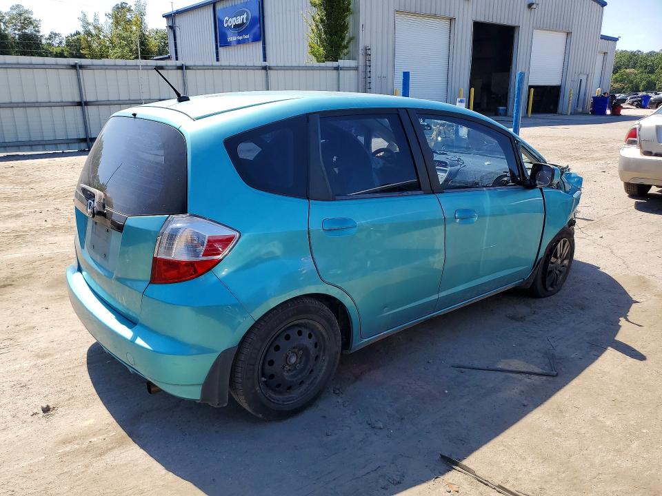 2013 Honda Fit VIN JHMGE8H38DC023039 COPART salvage auction — ROLLOVER, Ga - Bill Of Sale - Parts Only, sold $325 on 2026-07-16 (photo 3)