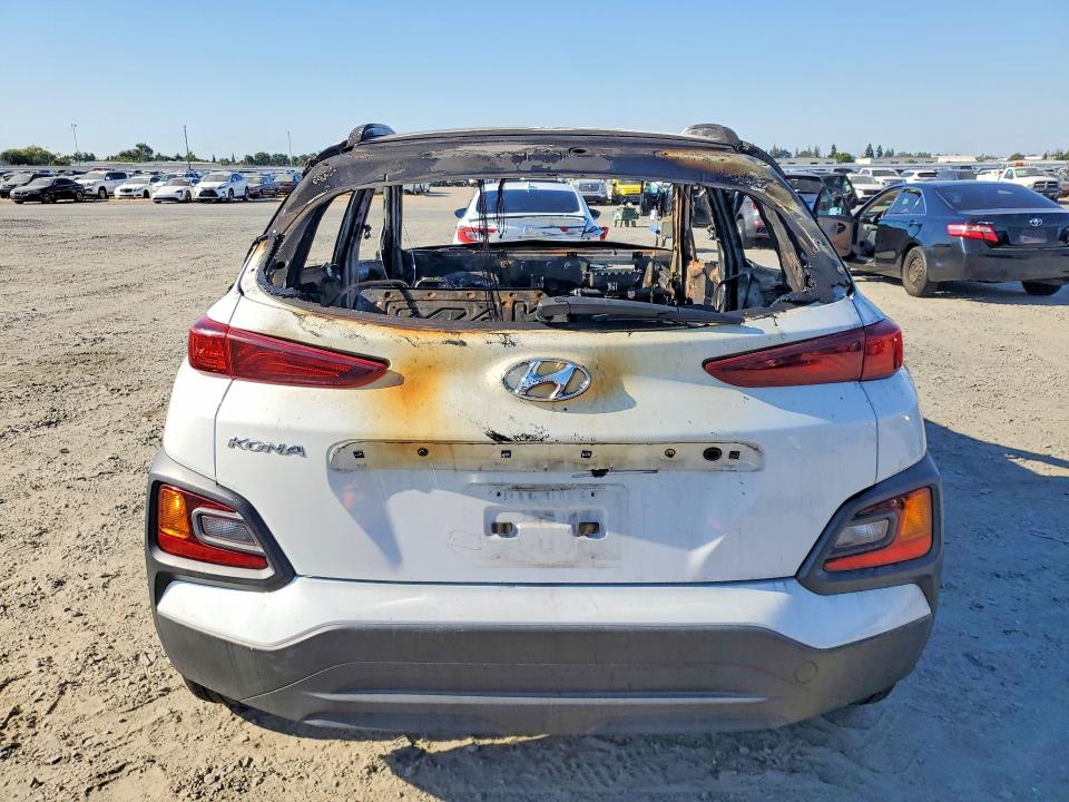 2018 Hyundai Kona VIN KM8K62AA1JU081073 COPART salvage auction — BURN, Ca - Non-Repairable Vehicle Cert, sold $10 on 2026-07-28 (photo 6)