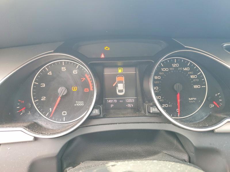 2012 Audi A5 VIN WAULFAFR8CA017101 COPART salvage auction — FRONT END, Oh - Certificate Of Title, sold $600 on 2026-07-02 (photo 9)