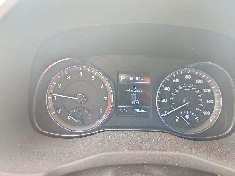 2019 Hyundai Kona VIN KM8K62AA0KU239579 COPART salvage auction — HAIL, TX - CERTIFICATE OF TITLE, sold $6,200 on 2026-07-28 (photo 9)