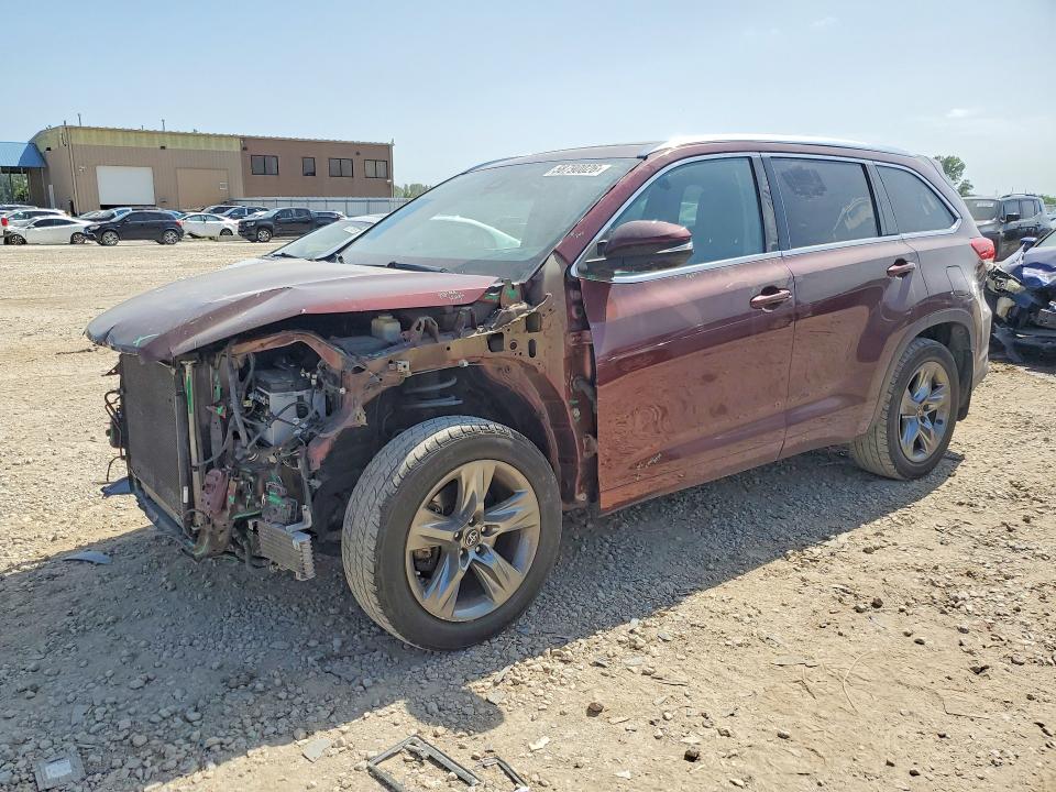2017 Toyota Highlander VIN 5TDDZRFH4HS363175 COPART salvage auction — FRONT END, MO - SALVAGE CERTIFICATE OF TITLE, sold $9,900 on 2026-07-30 (photo 1)