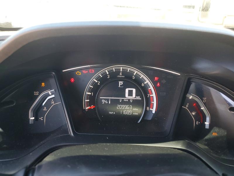 2017 Honda Civic VIN SHHFK7H29HU419883 COPART salvage auction — FRONT END, Ca - Salvage Certificate, sold $1,800 on 2026-07-08 (photo 9)