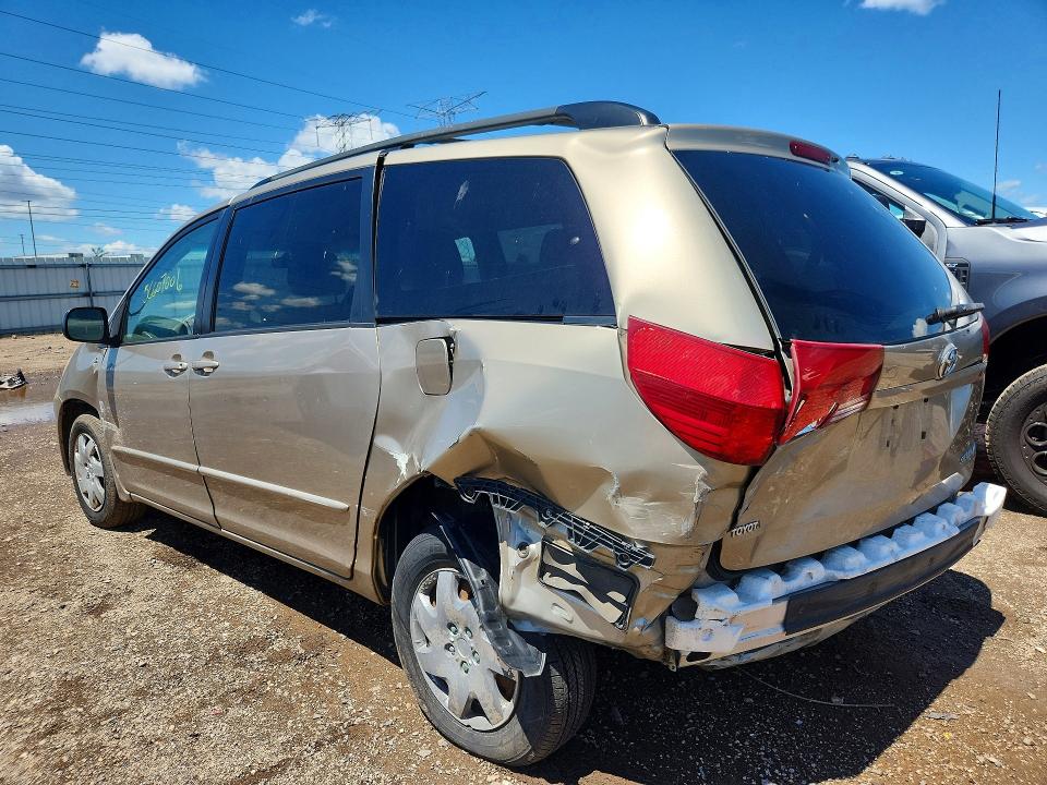 2004 Toyota Sienna VIN 5TDZA23CX4S162579 COPART salvage auction — REAR END, Il - Salvage Certificate, sold $725 on 2026-07-21 (photo 2)