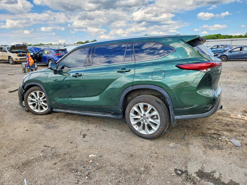 2023 Toyota Highlander VIN 5TDXBRCH6PS588573 COPART salvage auction — FRONT END, Va - Cert Of Title - Salvage, sold $14,000 on 2026-07-22 (photo 2)