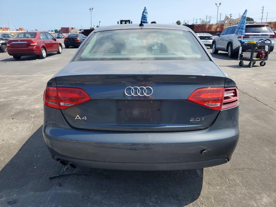 2011 Audi A4 VIN WAUAFAFL2BN056101 COPART salvage auction — FRONT END, CA - SALVAGE CERTIFICATE, sold $325 on 2026-07-10 (photo 6)