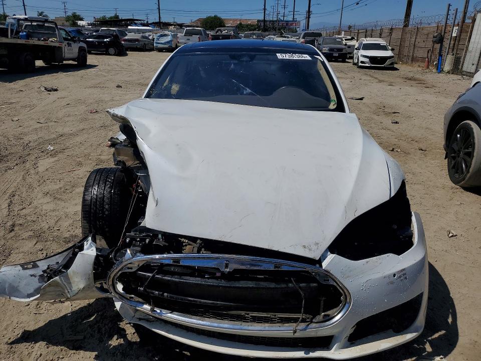 2016 Tesla Model s VIN 5YJSA1E40GF134171 COPART salvage auction — FRONT END, Ca - Salvage Certificate (P), sold $675 on 2026-07-27 (photo 5)