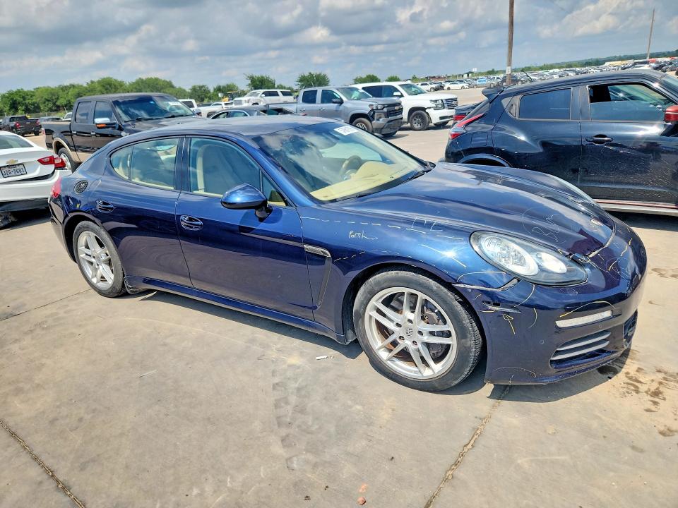 2014 Porsche Panamera VIN WP0AA2A70EL005200 COPART salvage auction — FRONT END, Tx - Cert Of Title-Rebuilt Salvage, sold $3,600 on 2026-07-27 (photo 4)