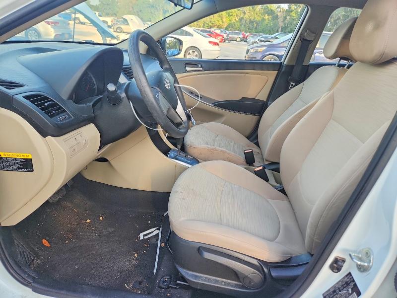 2016 Hyundai Accent VIN KMHCT4AE8GU973048 COPART salvage auction — FRONT END, Fl - Cert Of Title Slvg Rebuildable, sold $800 on 2026-07-21 (photo 7)