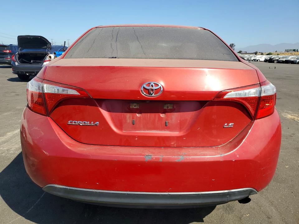2015 Toyota Corolla VIN 5YFBURHE1FP281113 COPART salvage auction — FRONT END, Ca - Salvage Certificate, sold $2,350 on 2026-07-08 (photo 6)
