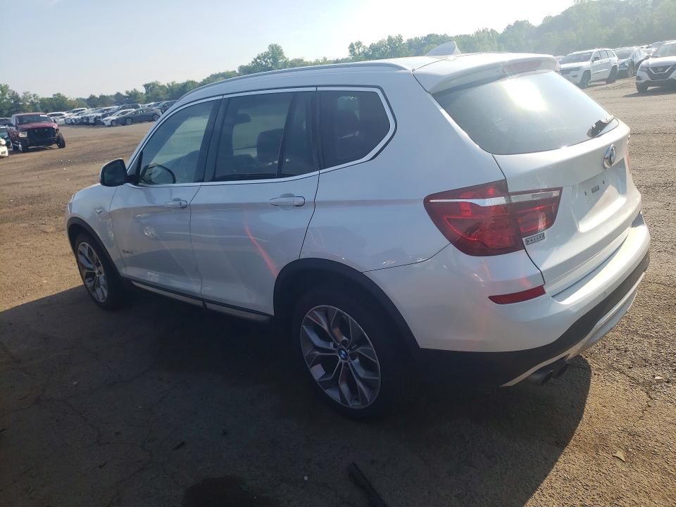 2017 BMW X3 VIN 5UXWX7C51H0U41202 COPART salvage auction — SIDE, CT - CERT OF TITLE-SALVAGE, sold $525 on 2026-07-24 (photo 2)