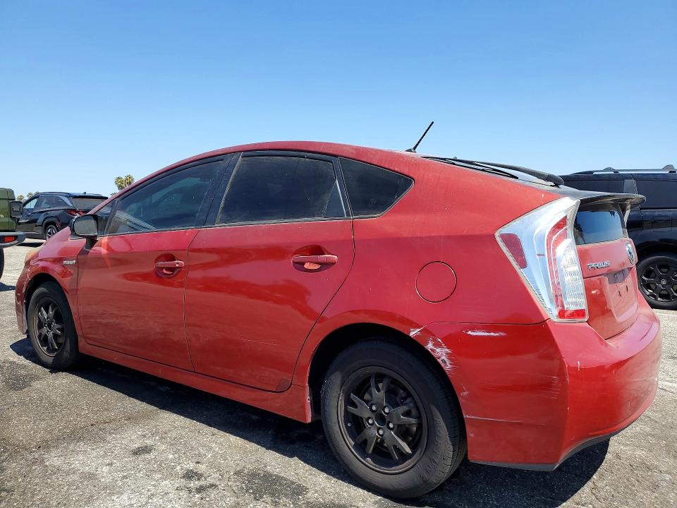 2012 Toyota Prius VIN JTDKN3DU2C1531367 COPART salvage auction — MINOR DENT/SCRATCHES, Ca - Salvage Certificate, sold $725 on 2026-07-24 (photo 2)