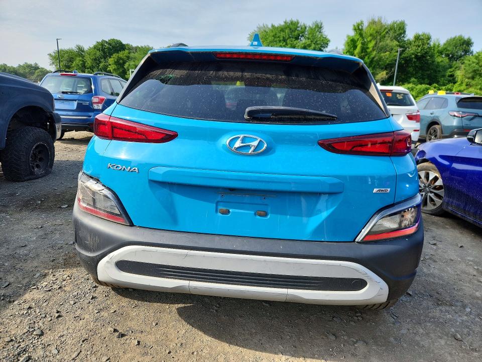 2022 Hyundai Kona VIN KM8K3CAB4NU818425 COPART salvage auction — MINOR DENT/SCRATCHES, Ct - Certificate Of Title, sold $6,800 on 2026-07-09 (photo 6)