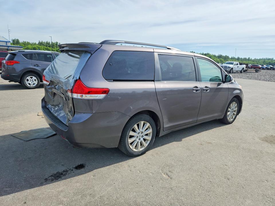 2013 Toyota Sienna VIN 5TDJK3DC4DS053999 COPART salvage auction — REAR END, ME - CERT OF TITLE-SALVAGE COLLISIO, sold $1,100 on 2026-07-15 (photo 3)