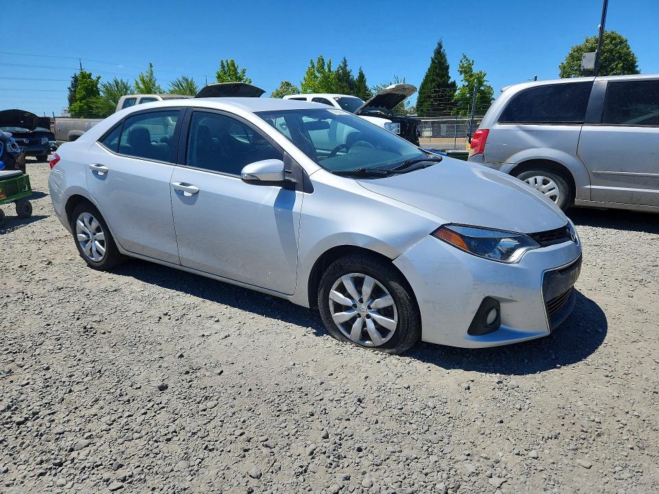 2014 Toyota Corolla VIN 5YFBURHE3EP007927 COPART salvage auction — FRONT END, Or - Salvage Title Certificate, sold $575 on 2026-07-28 (photo 4)