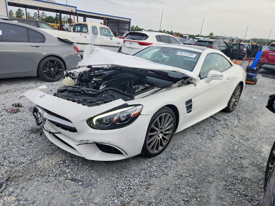 2017 Mercedes-benz Sl-class VIN WDDJK7DA2HF043313 COPART salvage auction — FRONT END, FL - CERT OF TITLE SLVG REBUILDABLE, sold $23,100 on 2026-07-10 (photo 1)