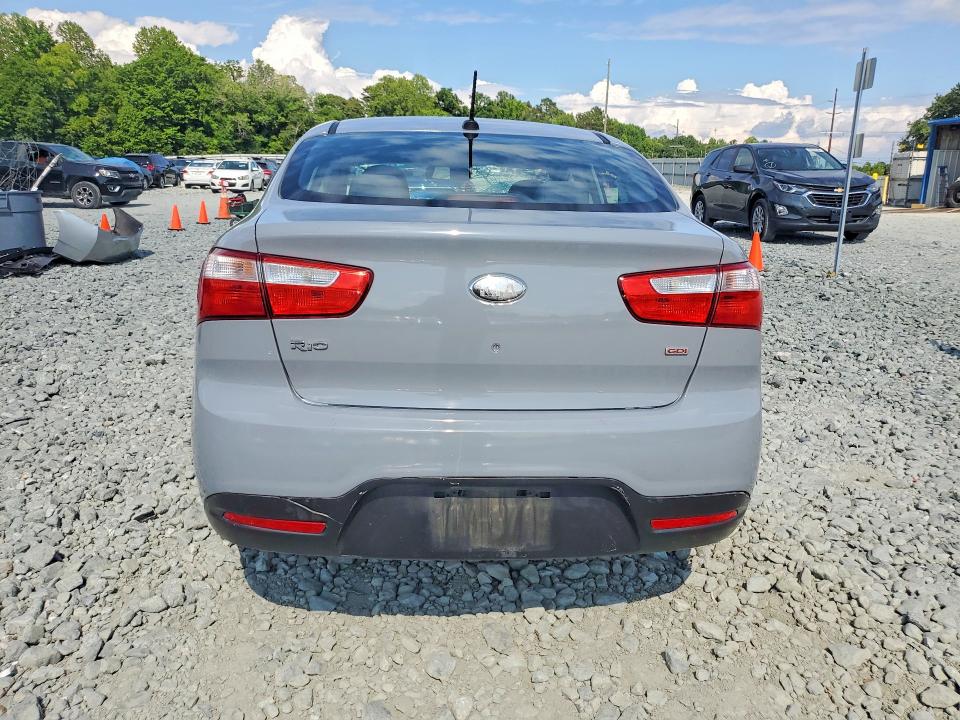 2013 Kia Rio VIN KNADM4A37D6230950 COPART salvage auction — FRONT END, NC - SALVAGE CERTIFICATE OF TITLE, sold $175 on 2026-07-29 (photo 6)