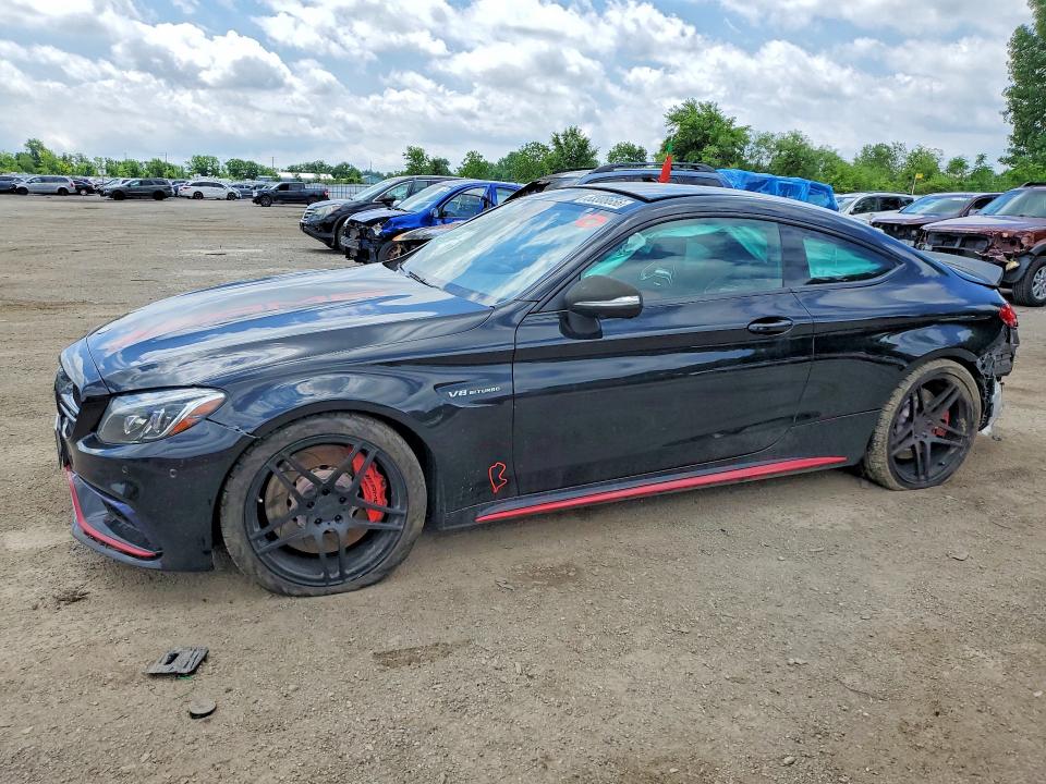 2018 Mercedes-benz C-klasse amg VIN WDDWJ8HB7JF638536 — COPART salvage auction photo