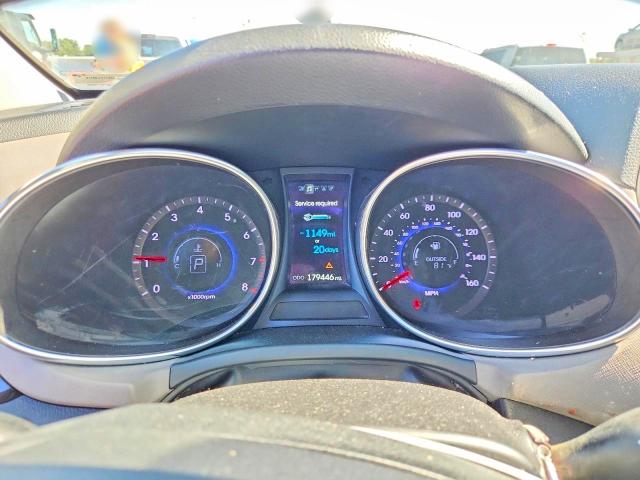 2014 Hyundai Santa fe VIN 5XYZU3LB0EG215423 COPART salvage auction — FRONT END, Wv - Salvage Certificate, sold $2,350 on 2026-07-27 (photo 9)
