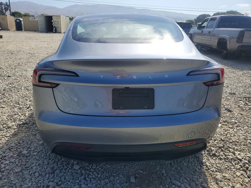 2025 Tesla Model 3 VIN 5YJ3E1EA3SF939041 COPART salvage auction — FRONT END, CA - SALVAGE CERTIFICATE, sold $600 on 2026-07-28 (photo 6)