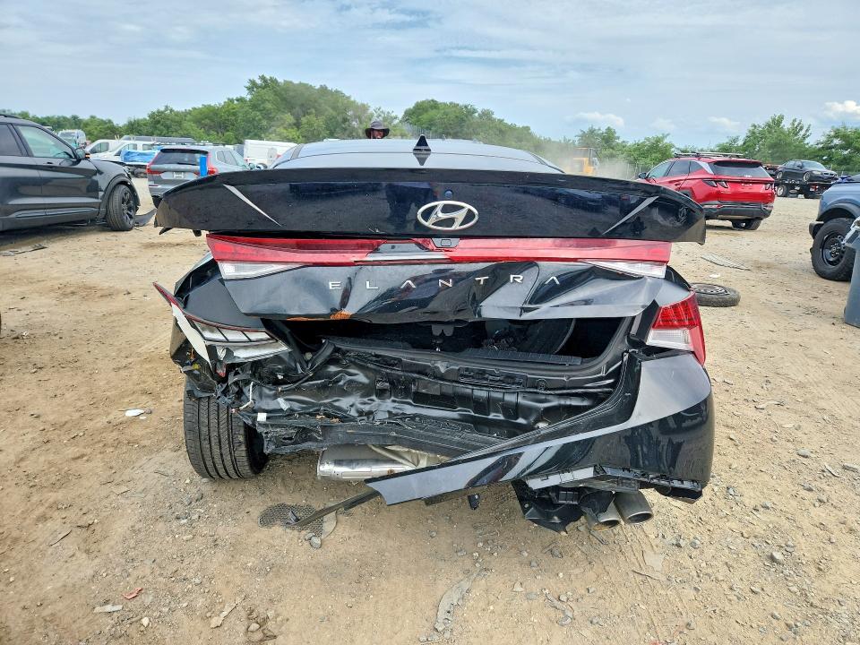 2023 Hyundai Elantra VIN KMHLR4AF0PU411846 COPART salvage auction — REAR END, MD - CERTIFICATE OF TITLE (P), sold $3,650 on 2026-07-31 (photo 6)