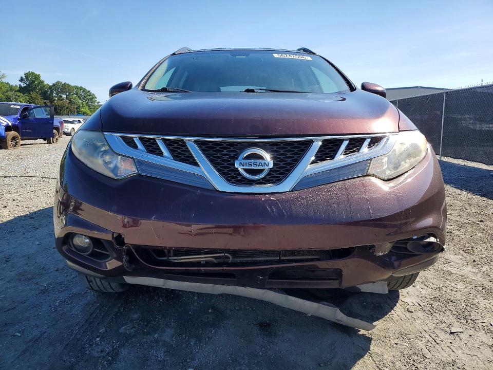 2014 Nissan Murano VIN JN8AZ1MU2EW410983 COPART salvage auction — FRONT END, Sc - Cert Of Title-Salvage, sold $1,850 on 2026-07-20 (photo 5)