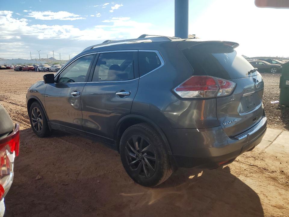 2016 Nissan Rogue VIN JN8AT2MT9GW007908 COPART salvage auction — NORMAL WEAR, AZ - CERTIFICATE OF TITLE, sold $175 on 2026-07-28 (photo 2)