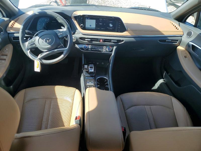 2021 Hyundai Sonata VIN 5NPEH4J28MH095826 COPART salvage auction — REAR END, Il - Salvage Certificate, sold $9,500 on 2026-07-08 (photo 8)
