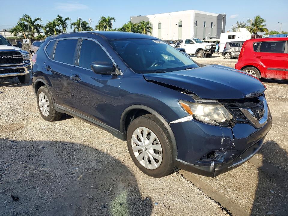 2016 Nissan Rogue VIN KNMAT2MT2GP704424 COPART salvage auction — FRONT END, Fl - Cert Of Title Slvg Rebuildable, sold $1,050 on 2026-07-10 (photo 4)