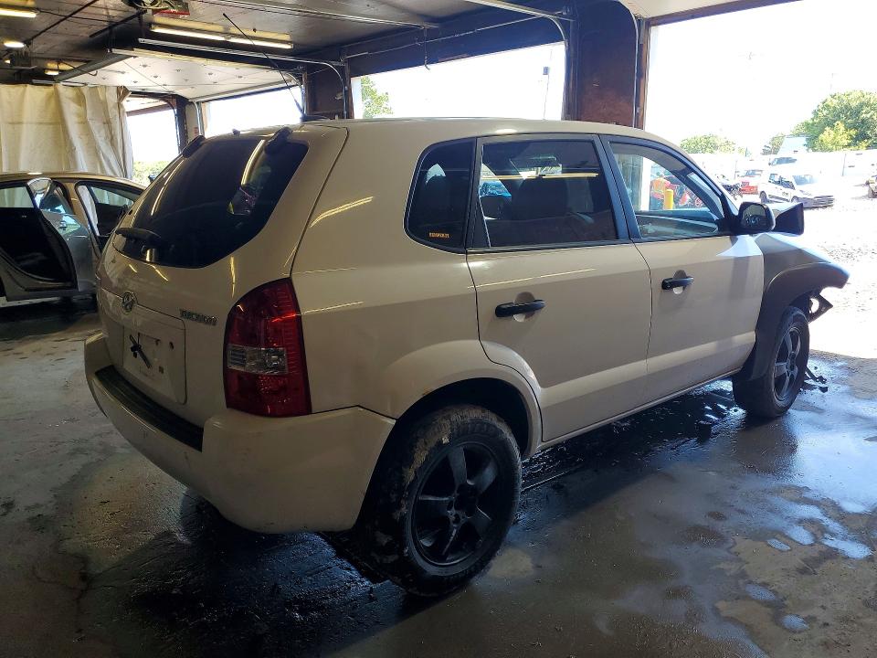 2008 Hyundai Tucson VIN KM8JM12B78U897959 COPART salvage auction — FRONT END, PA - CERTIFICATE OF SALVAGE, sold $175 on 2026-07-02 (photo 3)