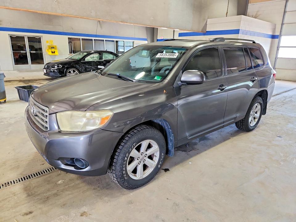 2008 Toyota Highlander VIN JTEES41A982096253 COPART salvage auction — FRONT END, Va - Cert Of Title - Salvage, sold $2,100 on 2026-07-10 (photo 1)
