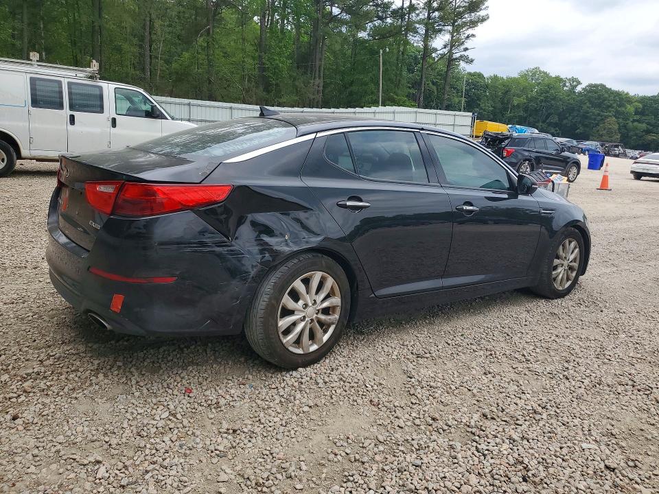2014 Kia Optima VIN 5XXGN4A75EG345646 COPART salvage auction — REAR END, Nc - Salvage Certificate Of Title, sold $750 on 2026-07-24 (photo 3)
