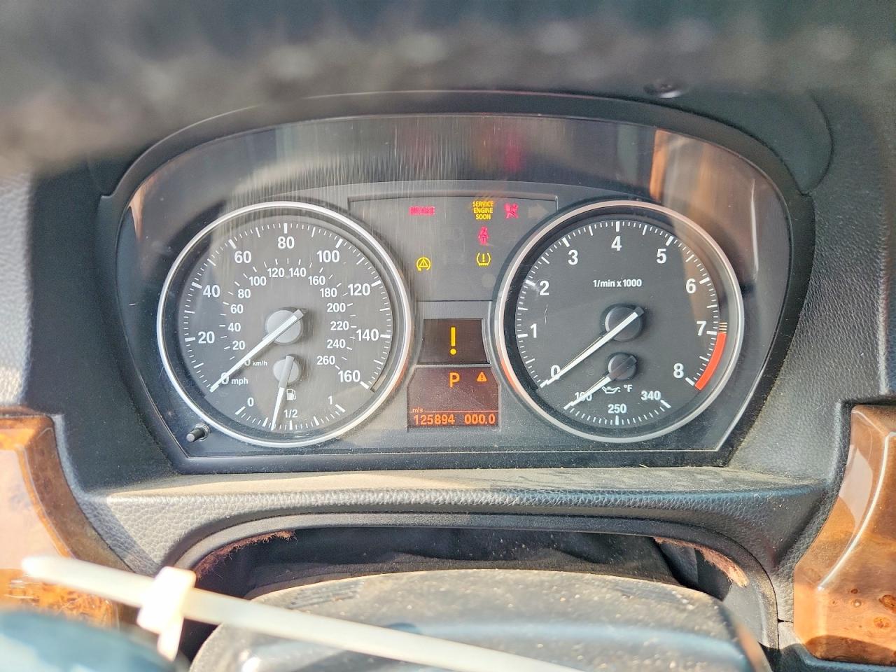 2008 BMW 3 Series VIN WBAWL73508P178508 COPART salvage auction — Normal Wear, TX - CERTIFICATE OF TITLE, sold $625 on 2026-07-02 (photo 9)