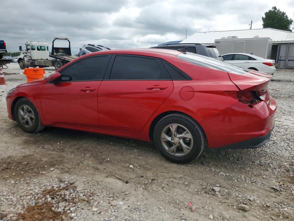 2021 Hyundai Elantra VIN 5NPLL4AG5MH050151 COPART salvage auction — HAIL, AR - CERT OF TITLE-SALVAGE, sold $500 on 2026-07-27 (photo 2)