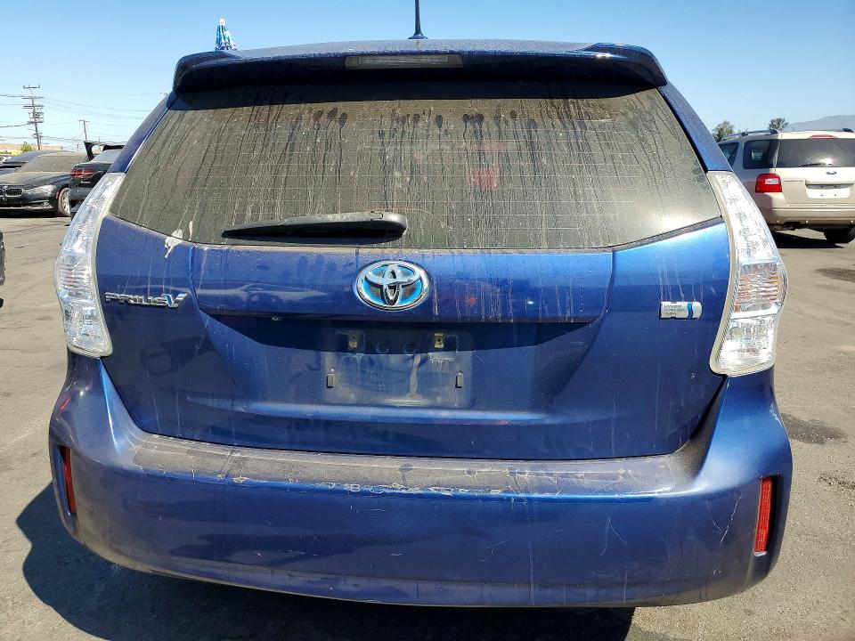 2012 Toyota Prius v VIN JTDZN3EU3C3017397 COPART salvage auction — FRONT END, Ca - Salvage Certificate, sold $975 on 2026-07-08 (photo 6)