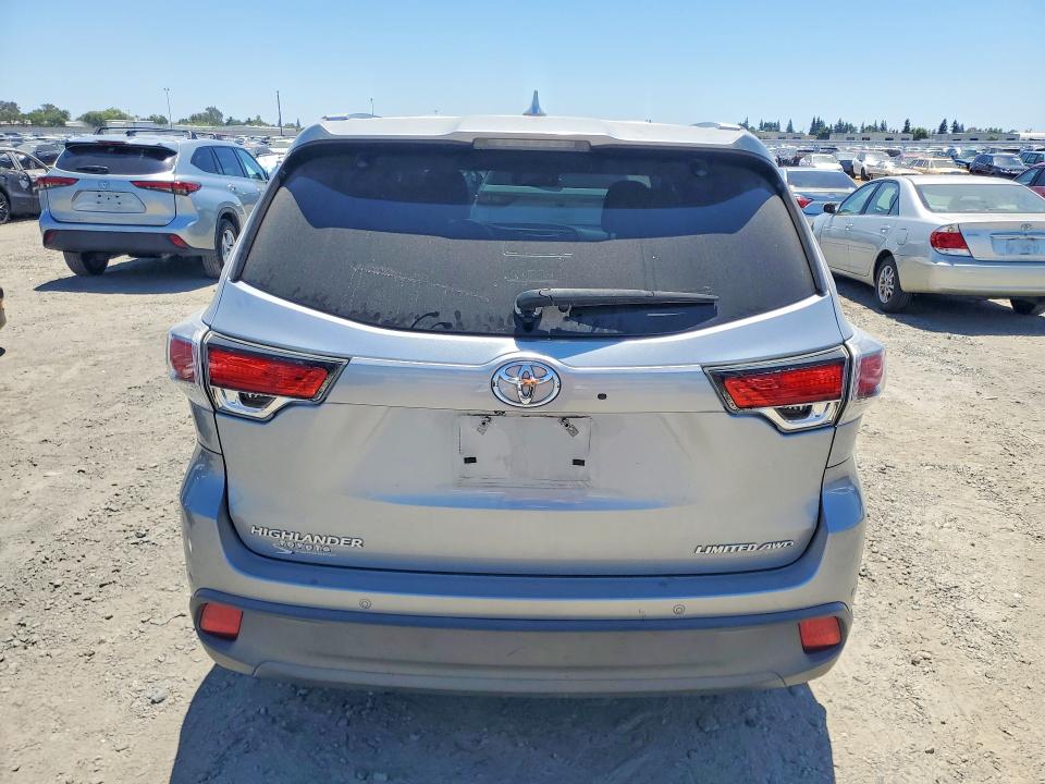 2015 Toyota VIN 5TDDKRFH7FS073790 COPART salvage auction — SIDE, Ca - Salvage Certificate, sold $7,400 on 2026-07-07 (photo 6)