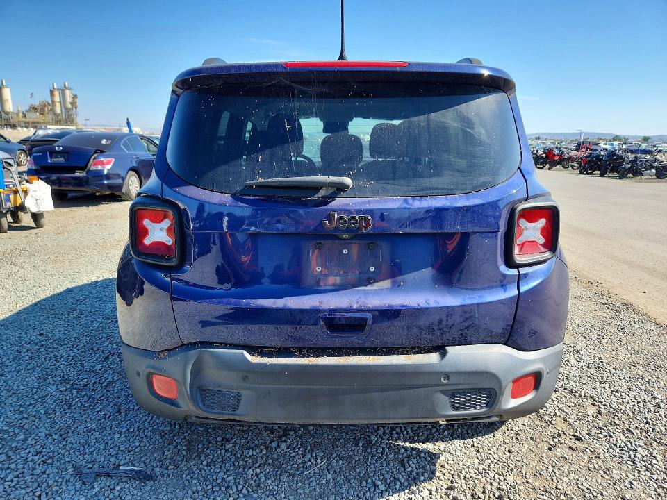 2018 Jeep Renegade VIN ZACCJABB5JPH06178 COPART salvage auction — FRONT END, Ca - Salvage Certificate, sold $1,750 on 2026-07-28 (photo 6)