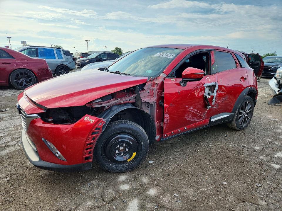 2017 Mazda Cx-3 VIN JM1DKFD74H0175742 COPART salvage auction — FRONT END, IN - CERT OF TITLE-SALVAGE TITLE, sold $3,000 on 2026-07-28 (photo 1)