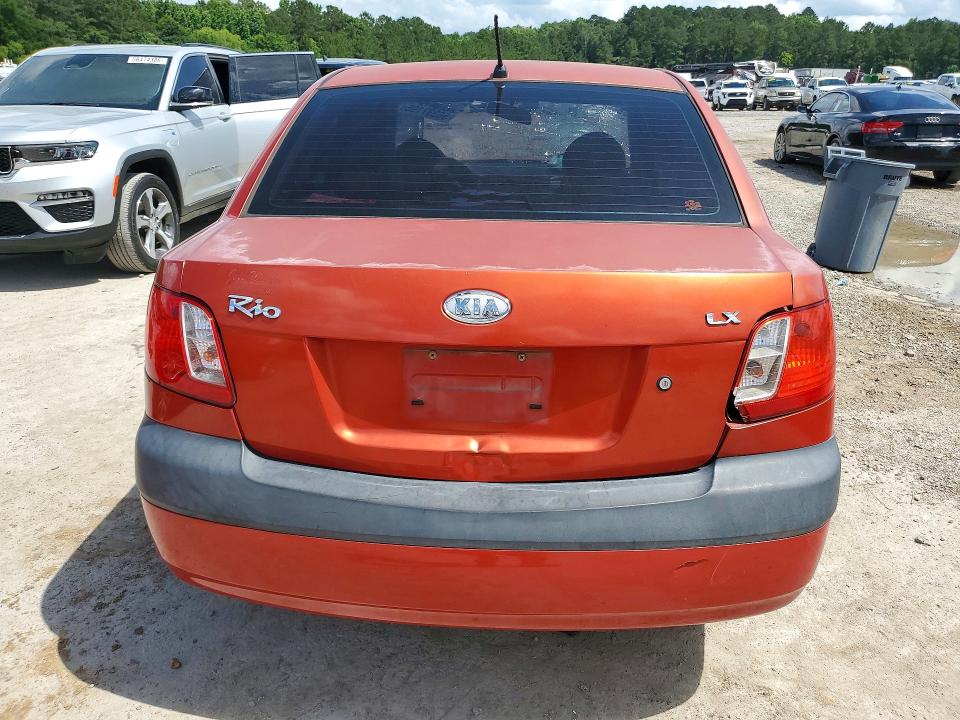 2008 Kia Rio VIN KNADE123486322839 COPART salvage auction — FRONT END, MS - CERT OF TITLE-SALVAGED, sold $350 on 2026-07-17 (photo 6)
