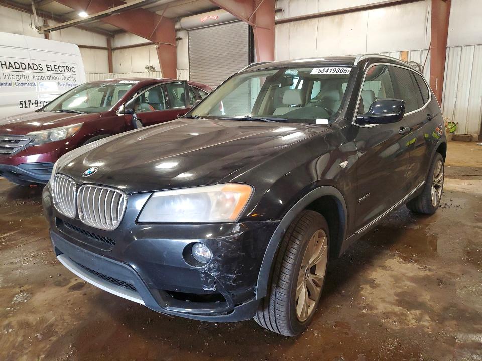 2011 BMW X3 VIN 5UXWX7C57BL731157 COPART salvage auction — FRONT END, Fl - Certificate Of Title, sold $650 on 2026-07-06 (photo 1)
