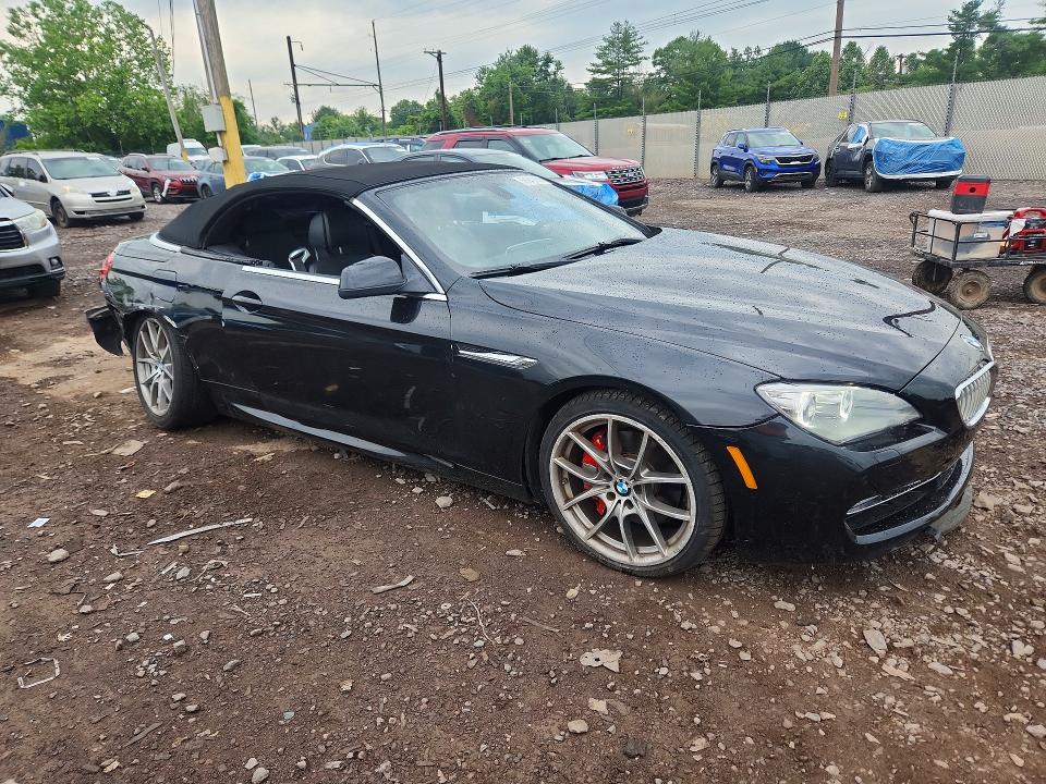 2012 BMW 6er VIN WBALZ3C54CDL72916 COPART salvage auction — SIDE, Pa - Certificate Of Salvage, sold $2,500 on 2026-07-13 (photo 4)