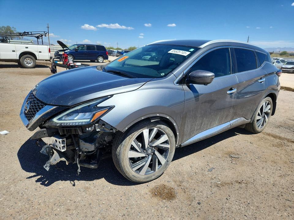 2022 Nissan Murano VIN 5N1AZ2CJXNC106953 COPART salvage auction — UNDERCARRIAGE, Az - Cert Of Title - Salvage, sold $3,000 on 2026-07-24 (photo 1)