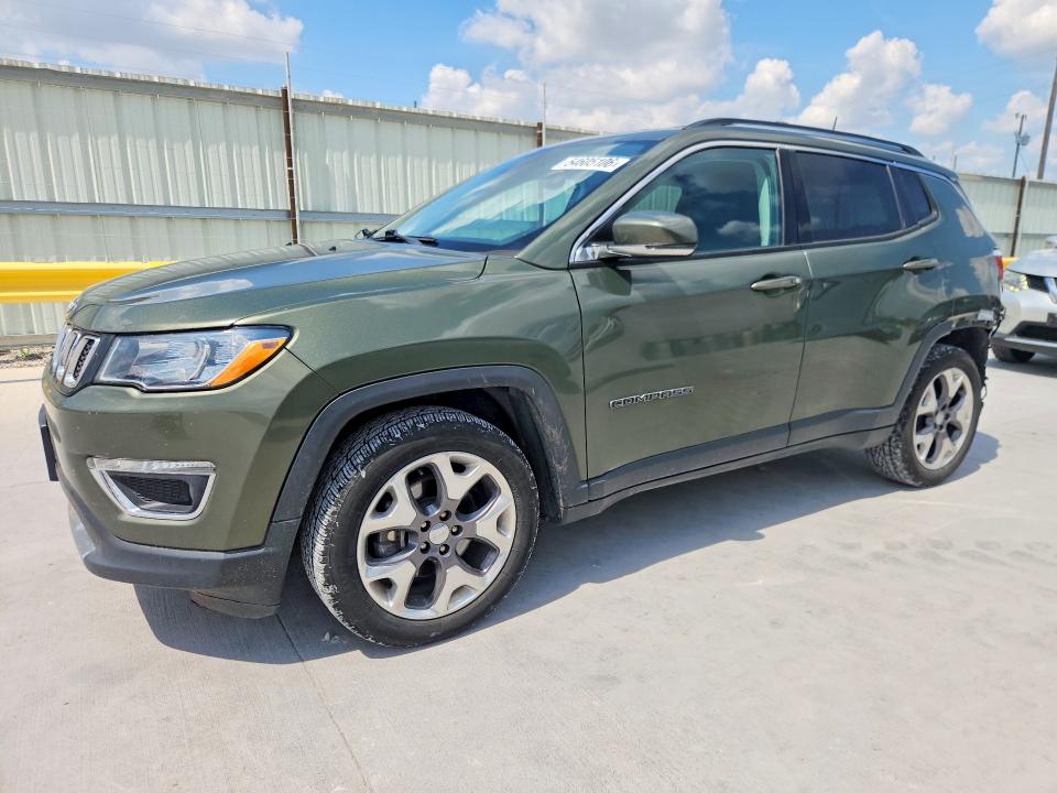 2021 Jeep Compass VIN 3C4NJCCB7MT573567 COPART salvage auction — REAR END, Tx - Salvage Vehicle Title, sold $4,150 on 2026-07-31 (photo 1)