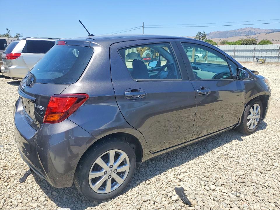 2015 Toyota Yaris VIN VNKKTUD34FA015803 COPART salvage auction — FRONT END, Ca - Salvage Certificate, sold $1,600 on 2026-07-14 (photo 3)