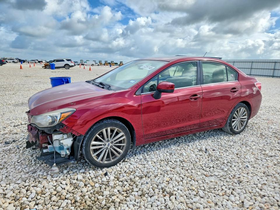 2016 Subaru Impreza VIN JF1GJAF67GH013732 COPART salvage auction — FRONT END, Tx - Salvage Vehicle Title, sold $70 on 2026-07-23 (photo 1)
