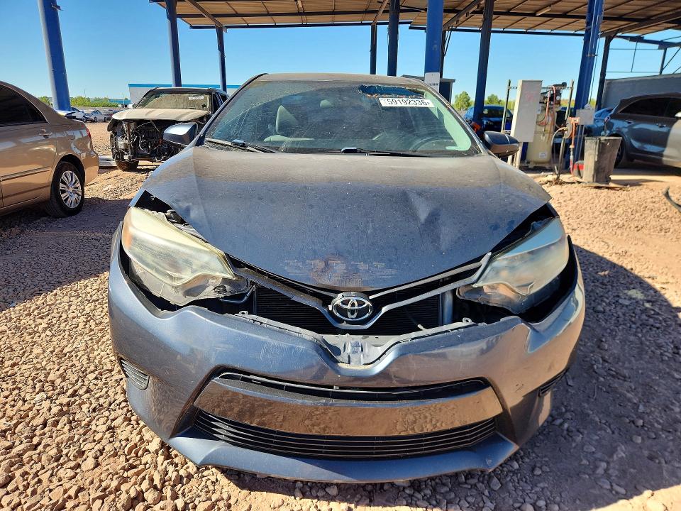 2016 Toyota Corolla VIN 5YFBPRHE1GP391636 COPART salvage auction — FRONT END, Az - Cert Of Title - Salvage, sold $3,250 on 2026-07-14 (photo 5)