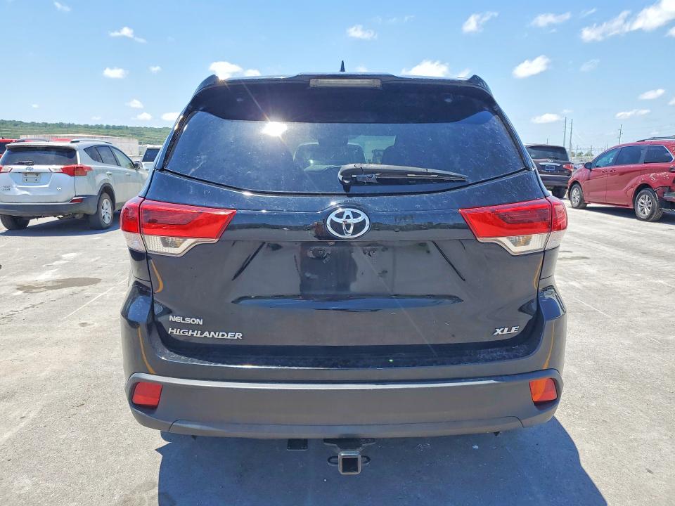 2019 Toyota VIN 5TDKZRFH4KS349971 COPART salvage auction — HAIL, Ok - Certificate Of Title, sold $15,700 on 2026-07-08 (photo 6)